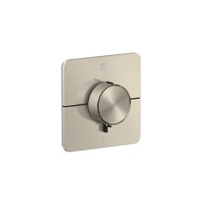 Термостат прихованого монтажу AXOR ShowerSelect ID Softsquare на 2 функції, Brushed Nickel (36754820)