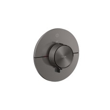 Термостат прихованого монтажу AXOR ShowerSelect ID Round на 1 функцію, Brushed Black Chrome (36756340)