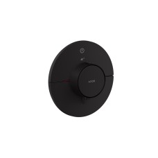 Термостат прихованого монтажу AXOR ShowerSelect ID Round на 1 функцію, Matt Black (36756670)