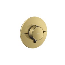 Термостат прихованого монтажу AXOR ShowerSelect ID Round HighFlow, Polished Gold Optic (36759990)
