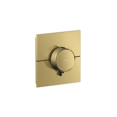 Термостат прихованого монтажу AXOR ShowerSelect ID Square HighFlow, Polished Gold Optic (36774990)