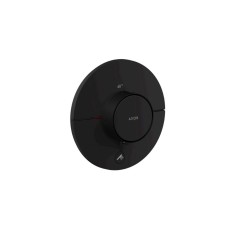 Термостат прихованого монтажу AXOR ShowerSelect ID Round HighFlow на 1 функцію, Matt Black (36776670)