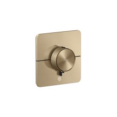 Термостат прихованого монтажу AXOR ShowerSelect ID Softsquare HighFlow на 1 функцію, Brushed Bronze (36778140)