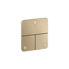 Перемикач AXOR ShowerSelect ID Softsquare на 3 функції, Brushed Bronze (36781140)
