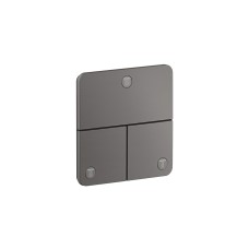 Перемикач AXOR ShowerSelect ID Softsquare на 3 функції, Brushed Black Chrome (36781340)