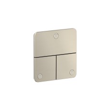 Перемикач AXOR ShowerSelect ID Softsquare на 3 функції, Brushed Nickel (36781820)
