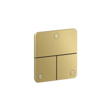 Перемикач AXOR ShowerSelect ID Softsquare на 3 функції, Polished Gold Optic (36781990)
