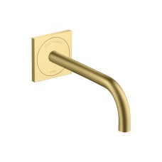 Змішувач AXOR Uno 225 для умивальника зі стіни електронний 230V, Brushed Brass 38120950