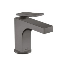 Змішувач Axor Citterio 90 Lever rhombic cut для умивальника pop-up, Brushed Black Chrome 39001340