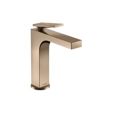 Змішувач Axor Citterio 160 Lever rhombic cut для умивальника pop-up, Polished Red Gold 39071300