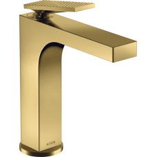 Змішувач Axor Citterio 160 Lever rhombic cut для умивальника pop-up, Polished Gold Optic 39071990