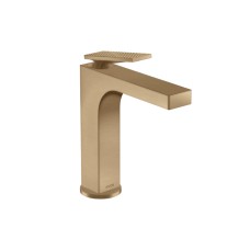 Змішувач Axor Citterio 160 Lever rhombic cut для умивальника з донним клапаном, Brushed Bronze 39081140