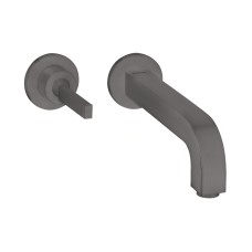 Змішувач зі стіни Axor Citterio 220 Pin для умивальника, Brushed Black Chrome 39116340