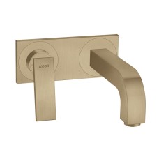 Змішувач зі стіни Axor Citterio 220 Lever для умивальника, на пластині, Brushed Bronze 39119140
