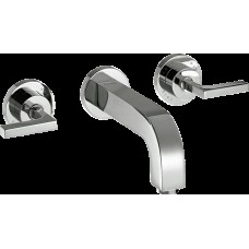 Змішувач Axor Citterio 222 Lever для умивальника зі стіни на 3 отвори, Chrome 39147000