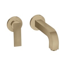 Змішувач зі стіни Axor Citterio 220 Lever rhombic cut для умивальника, Brushed Bronze 39181140