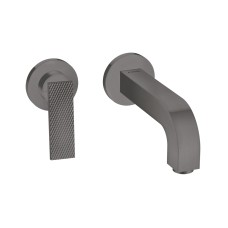 Змішувач зі стіни Axor Citterio 220 Lever rhombic cut для умивальника, Brushed Black Chrome 39181340