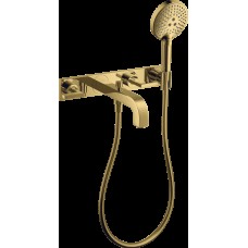 Змішувач Axor Citterio 222 Lever для ванни врізний зі стіни на 3 отвори, Polished Gold Optic 39442990