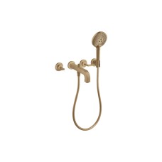 Змішувач Axor Citterio 222 Lever для ванни врізний зі стіни на 3 отвори, Brushed Bronze 39448140