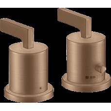 Змішувач Axor Citterio Lever термостатичний на край ванни на 2 отвори Brushed Red Gold (39482310)