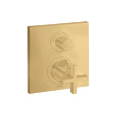 Термостат на 1 споживач Axor Citterio-Cross прихований монтаж, Brushed Gold Optic 39705250