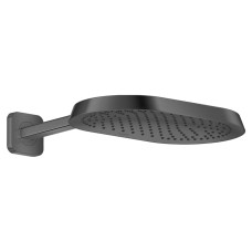 Верхній душ Axor ShowerSphere 370х220 1jet EcoSmart з кронштейном, Brushed Black Chrome (39749340)