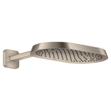 Верхній душ Axor ShowerSphere 370х220 1jet EcoSmart з кронштейном, Brushed Nickel (39749820)
