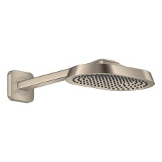 Верхній душ Axor ShowerSphere 250х160 1jet EcoSmart з кронштейном, Brushed Nickel (39755820)