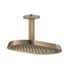 Верхній душ Axor ShowerSphere 370х220 1jet EcoSmart зі стельовим кронштейном, Brushed Bronze (39761140)