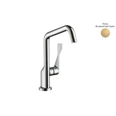Змішувач Axor Citterio 260 для кухні з поворотним виливом, Brushed Gold Optic (39850250)