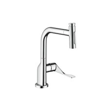 Змішувач Axor Citterio Select 230 2jet для кухні з витяжним виливом Sbox, Chrome (39862000)