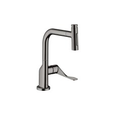 Змішувач Axor Citterio Select 230 2jet для кухні з витяжним виливом Sbox, Polished Black Chrome (39862330)