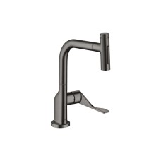 Змішувач Axor Citterio Select 230 2jet для кухні з витяжним виливом, Brushed Black Chrome (39863340)