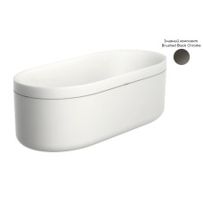 Ванна Axor Suite 1900x850 мм в комплекті з сифоном в кольорі Matt Black 42005670