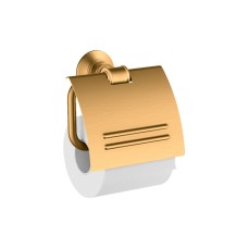 Тримач туалетного паперу настінний з кришкою Axor Montreux, Brushed Gold Optic 42036250