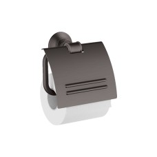 Тримач туалетного паперу настінний з кришкою Axor Montreux, Brushed Black Chrome 42036340