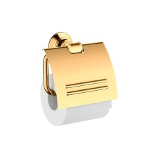 Тримач туалетного паперу настінний з кришкою Axor Montreux, Polished Gold Optic 42036990