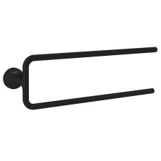 Рушникотримач 49 см поворотний подвійний Axor Universal Circular, Matt Black (42822670)