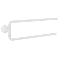 Рушникотримач 49 см поворотний подвійний Axor Universal Circular, Matt White (42822700)