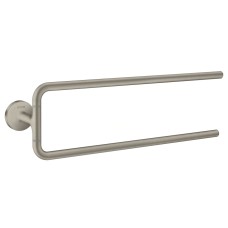 Рушникотримач поворотний подвійний 49см Axor Universal Circular, Brushed Nickel (42822820)