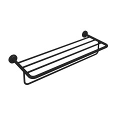 Поличка для рушників із тримачем 65.5/60.0 x 25.0 см Axor Universal Circular Matt Black (42843670)