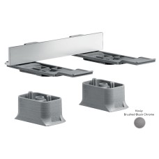 Комплект адаптерів для монтажу Axor Universal, Brushed Black Chrome 42870340