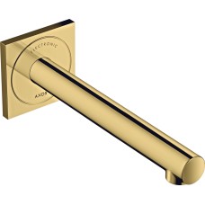 Змішувач AXOR Uno сенсорний для умивальника зі стіни 230V, вилив 220 мм, Polished Gold Optic 45111990