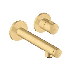 Змішувач Axor Uno Select для умивальника зі стіни, вилив 165 мм, Brushed Gold Optic 45112250