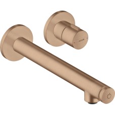Змішувач Axor Uno Select для умивальника зі стіни: вилив 220 мм Brushed Red Gold (45113310)