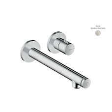 Змішувач Axor Uno Select для умивальника зі стіни: вилив 220 мм Stainless Steel Optic 45113800