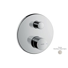 Змішувач Axor Uno прихованого монтажу ванна/душ ручка Zero, Stainless Steel Optic (45405800)