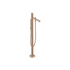 Змішувач Axor Uno для ванни підлоговий, ручка Zero, Brushed Red Gold 45416310