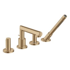 Змішувач Axor Uno на край ванни 4 отвори виступ 152мм, Brushed Bronze (45444140)