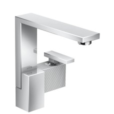 Змішувач Axor Edge 190 для умивальника з боковою ручкою Diamond Cut, Chrome 46021000